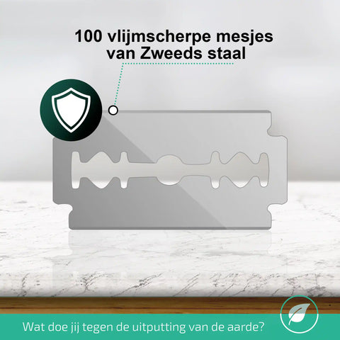 Dubbelzijdige Scheermesjes 100 stuks (20x5)
